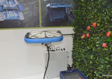Tevel mesmerised visitors with their live demonstration of fully automated picking robots filling a crate with apples. They have held semi-commercial harvests in Israel, the USA and Italy and are fully booked for commercial harvesting in orchards during 2022.